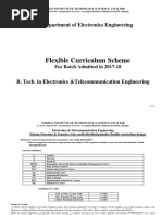 Flexible Curriculum Scheme: Department of Electronics Engineering