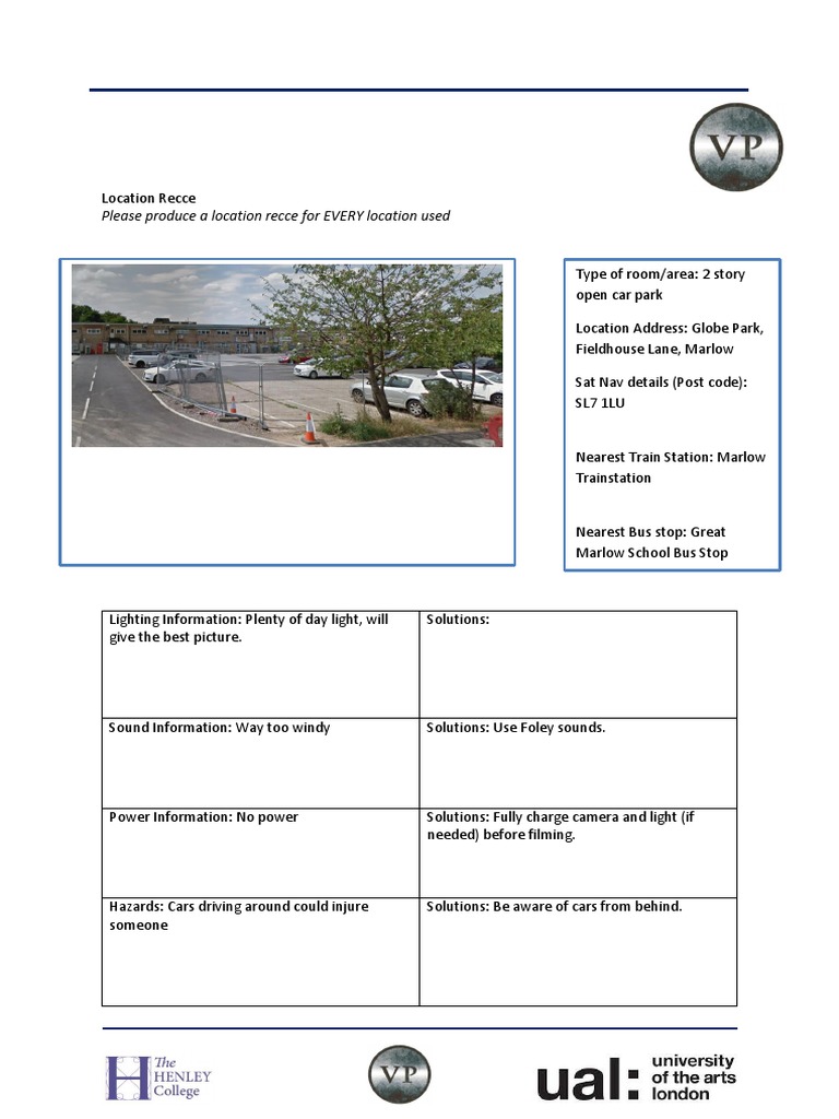 Location Recce 6 | PDF