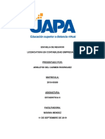 Tarea de Estadistica Arisleydi Rodriguez