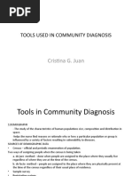 Tools Used in Community Diagnosis: Cristina G. Juan