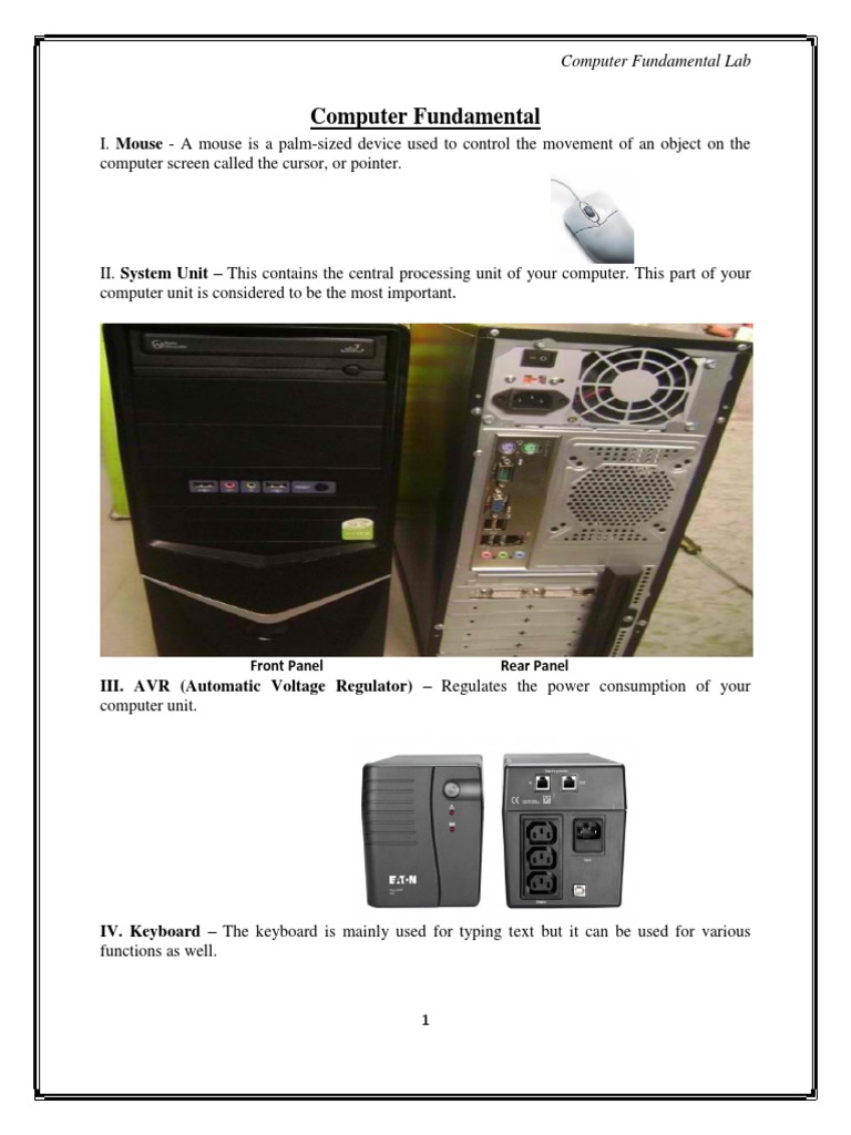 Computer Fundamentals Lab Guide | PDF | Icon (Computing) | Microsoft Excel