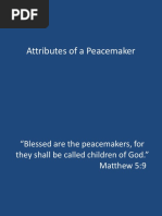 Attributes of peacemaker by Ma'am Hadassah Beautiful