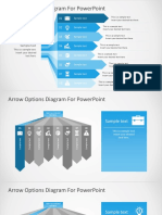 Arrow Options Diagram For Powerpoint: Sample Text
