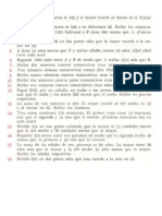 Ejercicios de Ecuaciones de Primer Grado Con Una Incognita