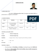 Balajiv: Curriculum Vitae