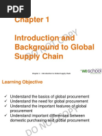 Chapter 1 - Introduction To Global Supply Chain