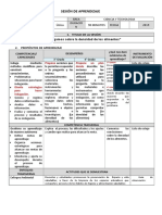 Sesión de Aprendizaje La DENSIDAD DE LOS ALIMENTOS