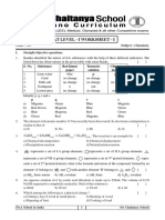 VII - Chemistry KAT Worksheet - I PDF