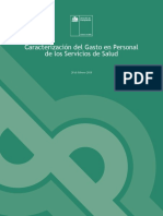 Caracterización Del Gasto en Personalde Los Servicios de Salud