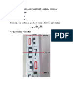 Ejercicios para Lectura de Mira Topografia