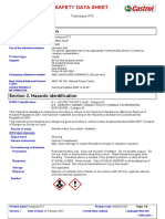 MSDS Castrol Transaqua HT2-Hydraulic Fluid