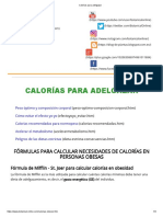 Calorías para Adelgazar