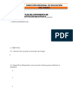 Esquema 1 Estructura Plan Contingencia.