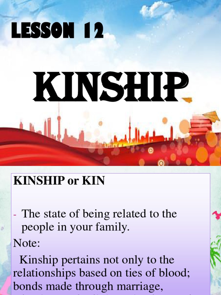 Lesson 12 Kinship PDF Kinship Annulment