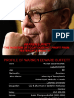 Warren Buffett: "The Investor of Today Does Not Profit From Yesterday'S Growth"
