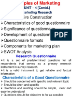Marketing Research & MIS (Contd)
