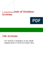 Lec 1 - Fundamentals of Database Systems