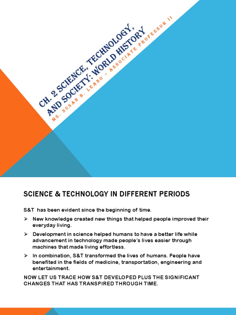 Evolution of Science and Technology | PDF | Renaissance | Industrial ...