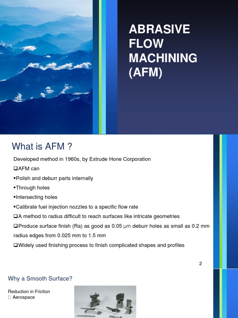Abrasive Flow Machining (AFM) PDF Abrasive Machining