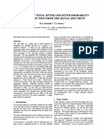 Estimation of Total Jitter and Jitter Probability Density Function From The Signal Spectrum