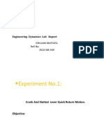 Engineering Dynamics Lab Report