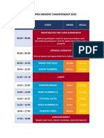 Asia Open Memory Championship 2019