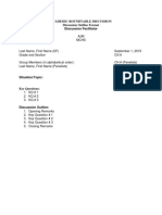 Academic Roundtable Discussion Discussion Outline Format Discussion Facilitator