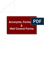 Enform Formulas Acronyms and Well Control Forms