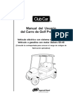 Club Car Precedent Manual Usuario PDF