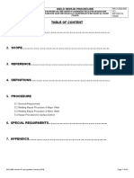 STS EDAC WELD REPAIR PROCEDURE