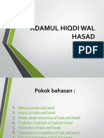 Adamul Hiqdi Wal Hasad