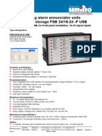 Flashing Alarm Annunciator Units With Signal Storage FSB 24/16-24 - P USB