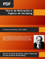Teoría de Motivación e Higiene de Herzberg