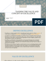Understanding The Value and Concept of Excellence: Soliman, Abigail F. 1BA1D