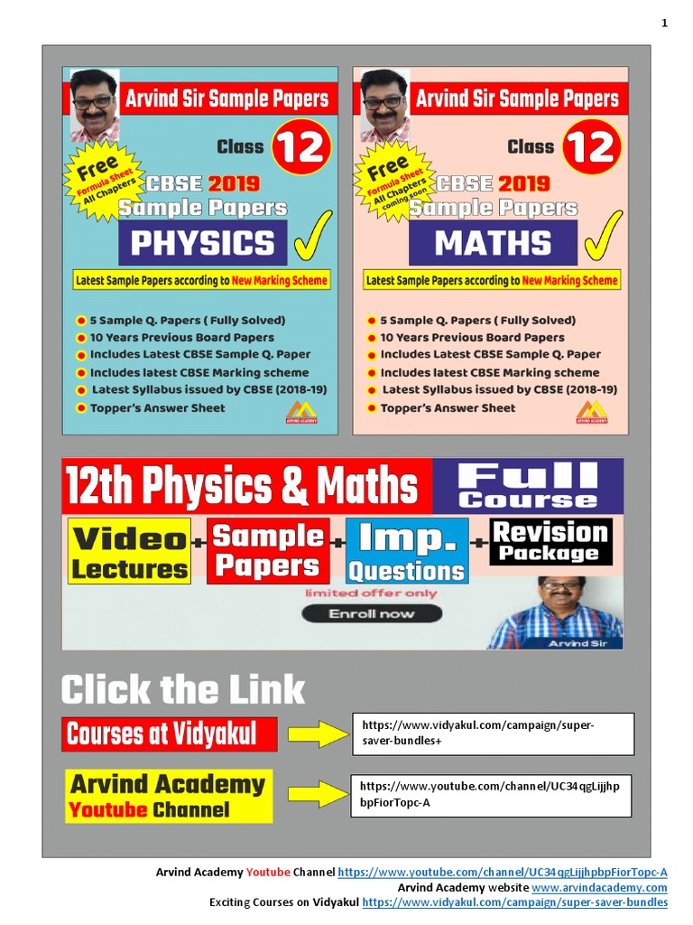 Arvind Academy Arvind Academy Website: Youtube | PDF | Matrix ...