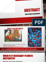1-How To Write An Abstract
