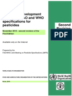 WHO Specification For Pesticides