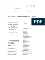 Generating JSON in APEX 5.0 - Explorer UK