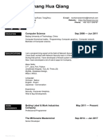 Zhang Hua Qiang: Computer Science Sep 2008 - Jun 2011