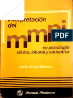 Interpretacion Del MMPI EN PSICOLOGIA CLINICA