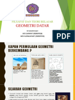 Filsafat Dan Teori Belajar Geometri Datar Final