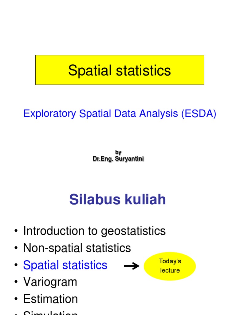 2 Spatial Statistics - Univariate | PDF | Correlation And Dependence ...