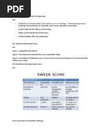 Swede Score for Colposcopy Evaluation | PDF