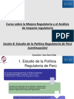 Sesión 8 - Estudio de La Política Regulatoria de Perú (Continuación)