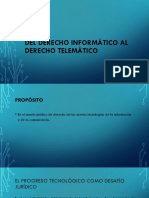 Del Derecho Informático Al Derecho Telemático