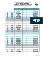 Resultado Prova Escrita PPGEEB UFMA 2020