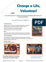 Volunteer Flyer - Overview