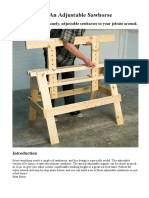 How To Build An Adjustable Sawhorse