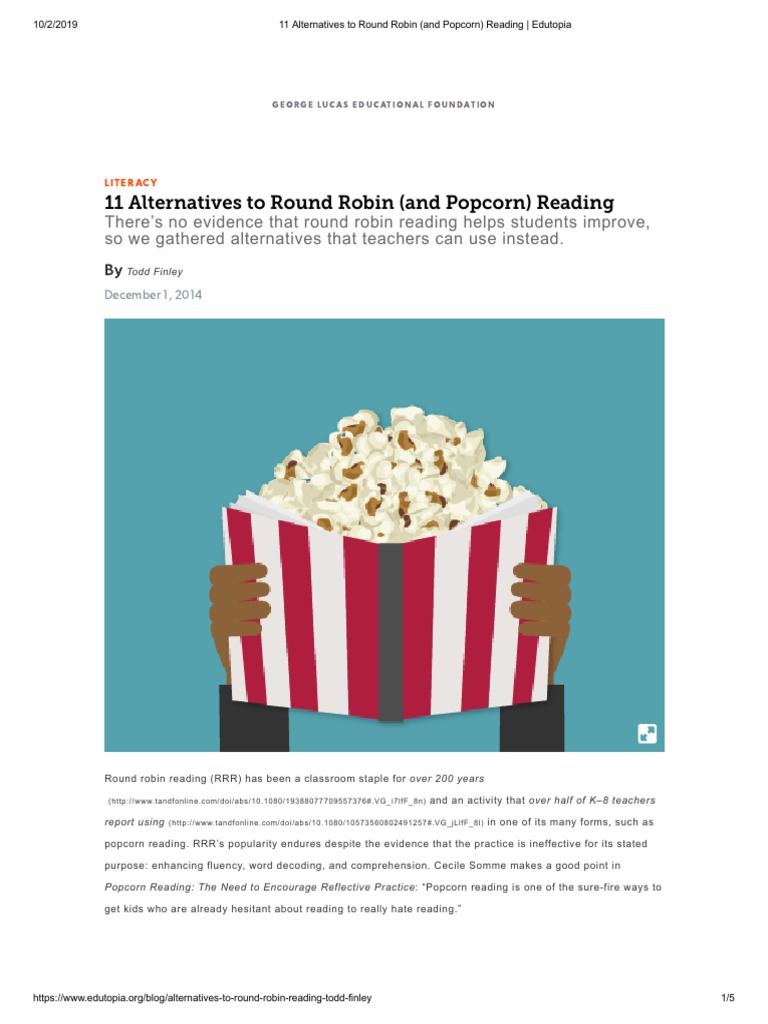 11 Alternatives To Round Robin (And Popcorn) Reading Edutopia