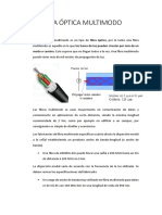 Fibra Óptica Multimodo